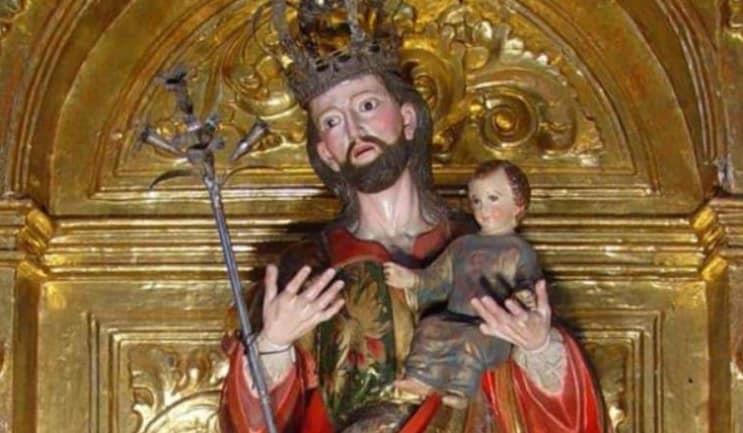 Roban en templo de SLP escultura estofada en oro