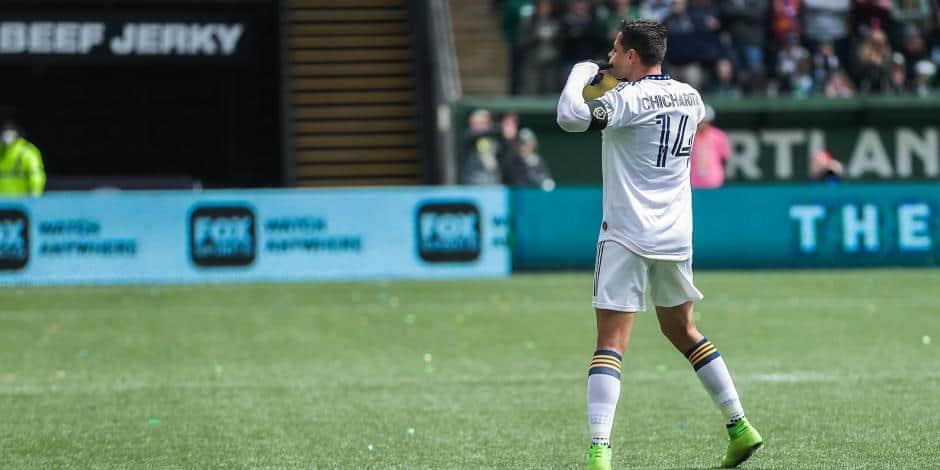 ‘Chicharito’ marca con el Galaxy