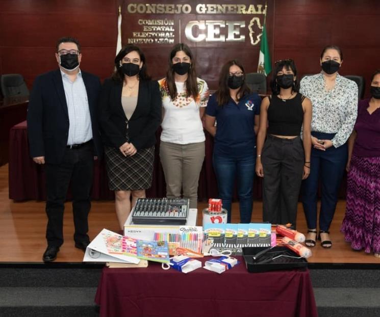 Entrega CEE insumos para proyectos cívicos