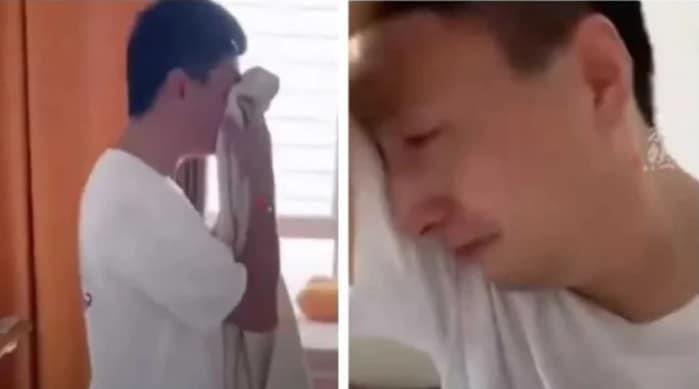 Padre chino llora por hijo que reprobó tras estudiar con él