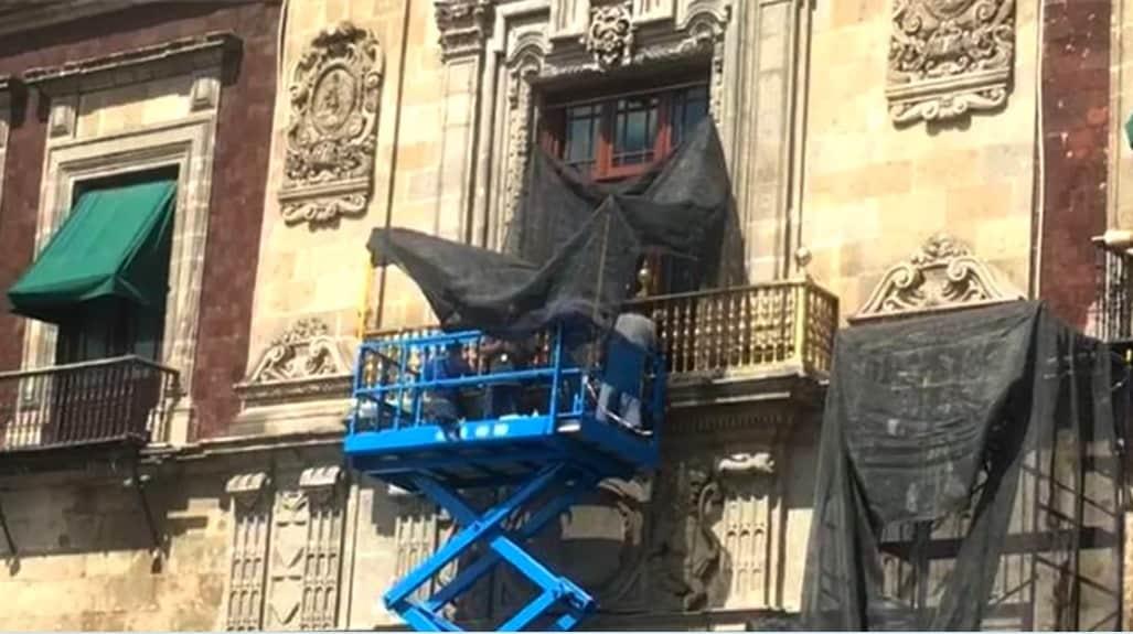 Enchulan Palacio Nacional tras anuncio de AMLO