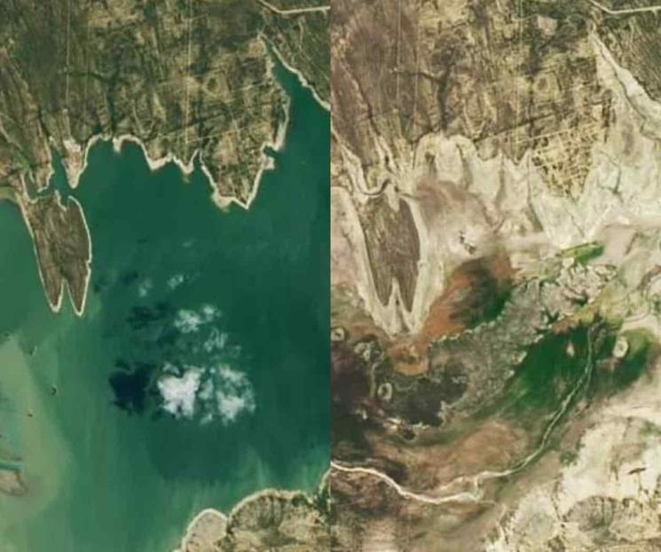 Muestra NASA sequía en la presa Cerro Prieto Muestra NASA sequía en la presa Cerro Prieto