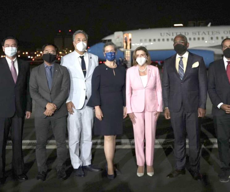 Llega Pelosi a Taiwán Llega Pelosi a Taiwán