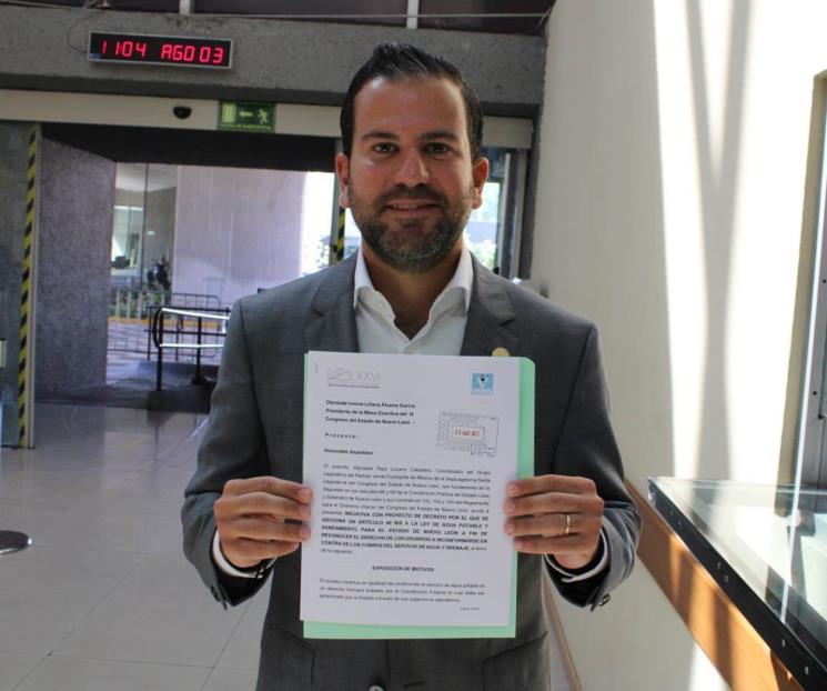 Presentan Ley contra incrementos injustificados de agua