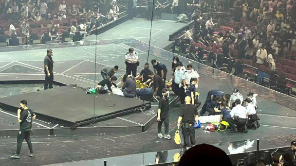 Da esposa de bailarín aplastado, detalles sobre su salud