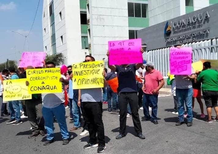 Protestan en Conagua por supuesta corrupción