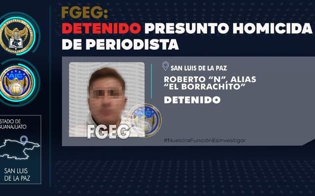Detienen a presunto asesino de periodista