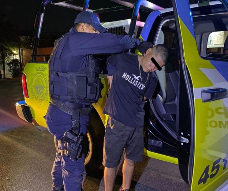 Sorprenden a hombre con droga