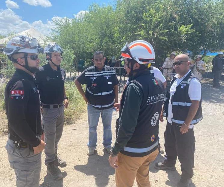 Apoyan elementos de PC de NL rescate de mineros en Coahuila