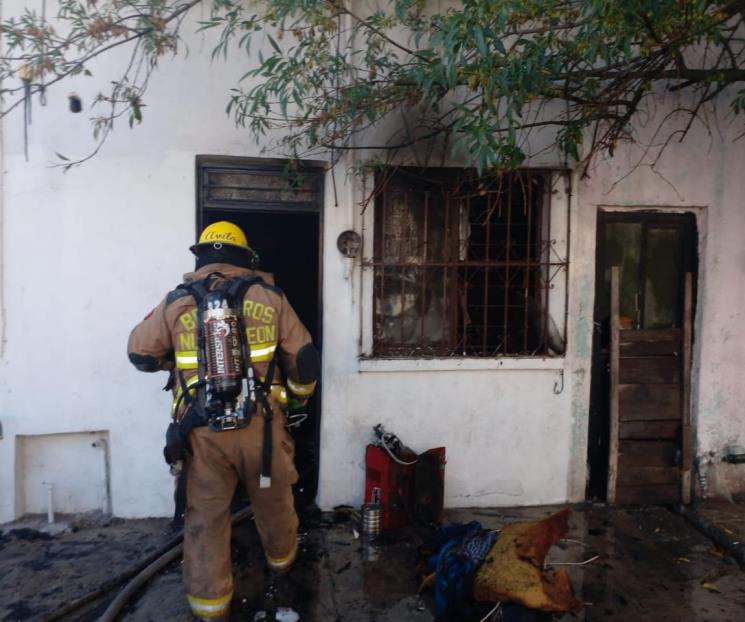 Queda atrapado en incendio y pierde la vida