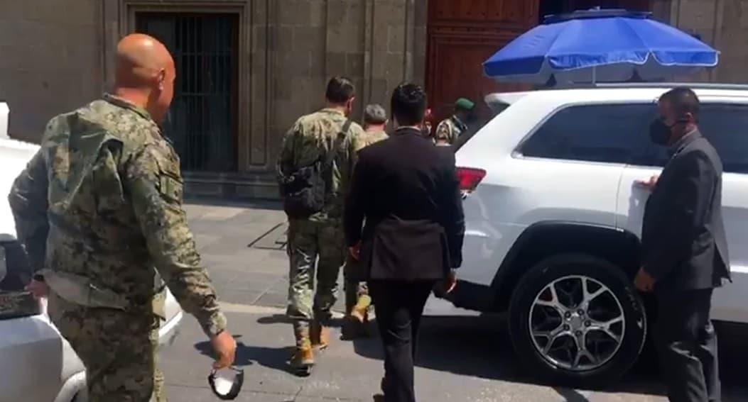 AMLO se reúne en Palacio Nacional con gabinete de Seguridad
