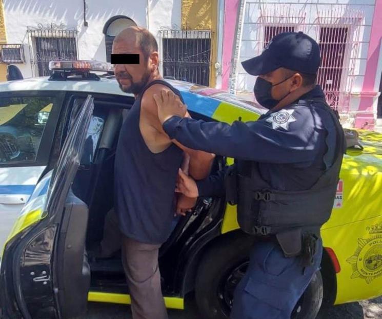 Cae hombre con droga