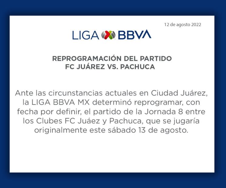 Posponen Bravos vs Pachuca por inseguridad
