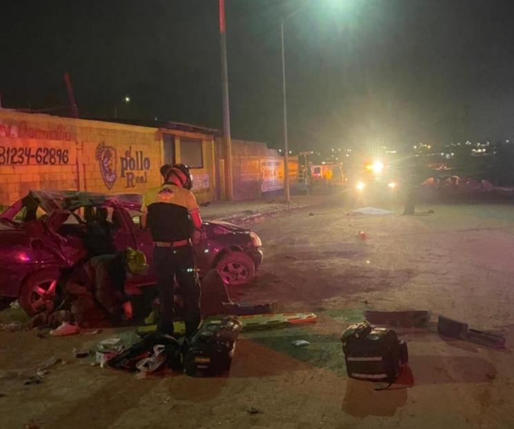 Volcadura deja un muerto en García