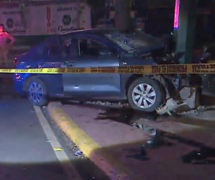 Deja estrellamiento una persona sin vida