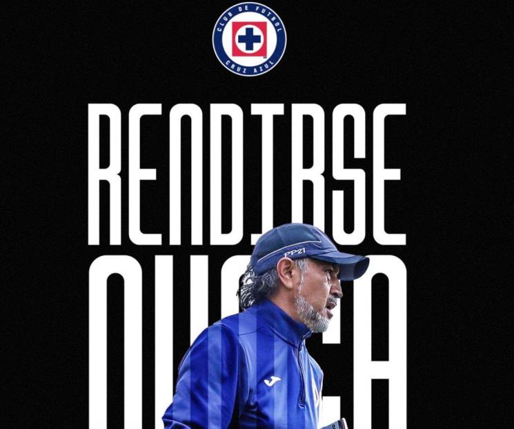 Toma Raúl Potro Gutiérrez dirección técnica de Cruz Azul