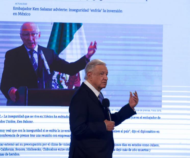 Rechaza AMLO que inversión de EU este frenada por T-MEC