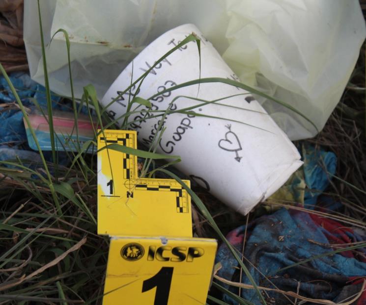 Sin relación vaso con mensaje con muerte de Yolanda