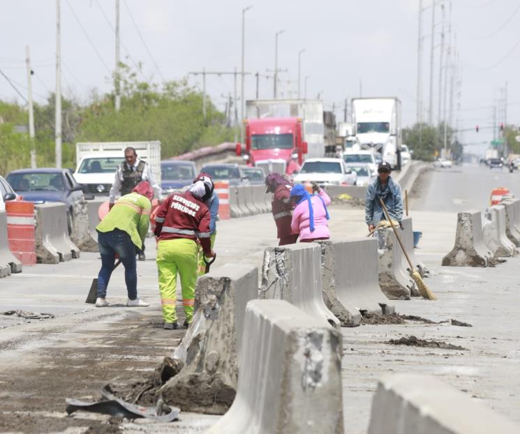 Cierran vialidad hacia el norte del puente de la Colombia
