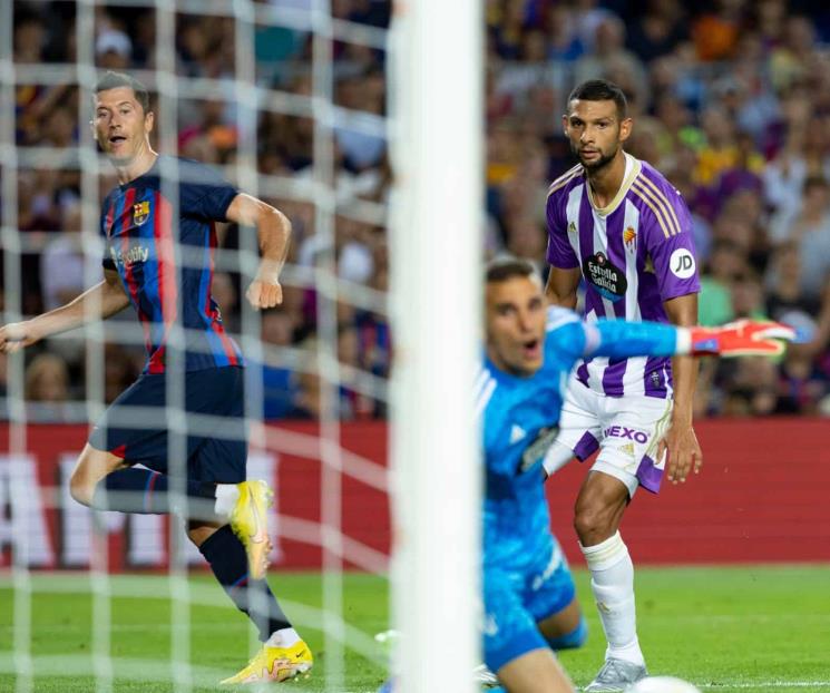 Golea Barça a Valladolid con doblete de Lewandowski