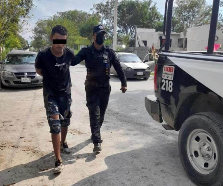 Sorprenden a joven con droga