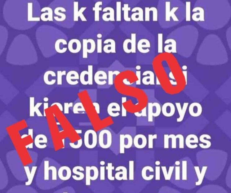 Alertan a regios sobre tarjetas de apoyo falsas
