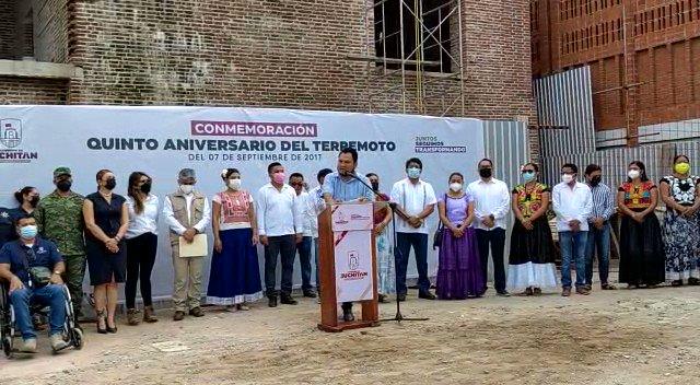 Piden en Juchitán apoyo federal por terremoto de 2017