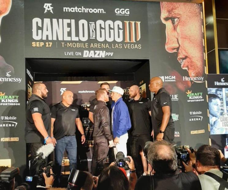 Tienen Canelo y GGG tercer careo, ahora en las Vegas