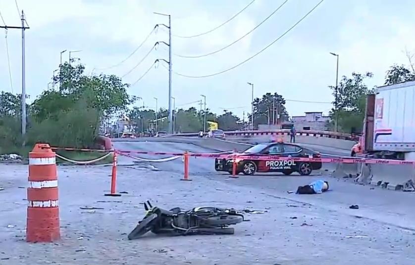 Fallece motociclista tras accidente sobre Carretera Colombia