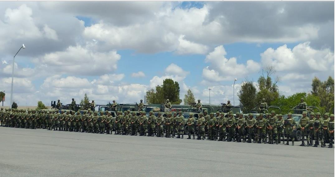 Llegan militares a Zacatecas