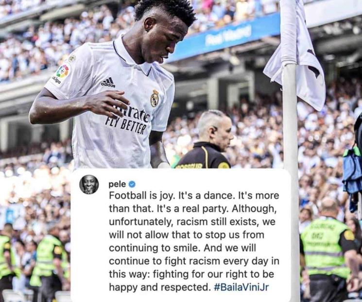 Defiende Pelé a Vinicius ante comentarios racistas