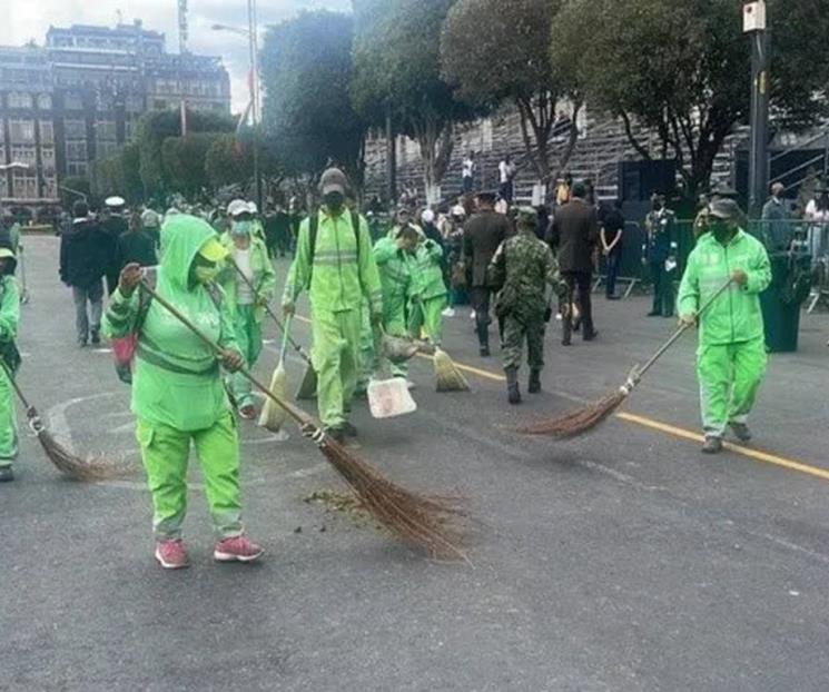 Dejan fiestas 123 toneladas de basura en Centro Histórico
