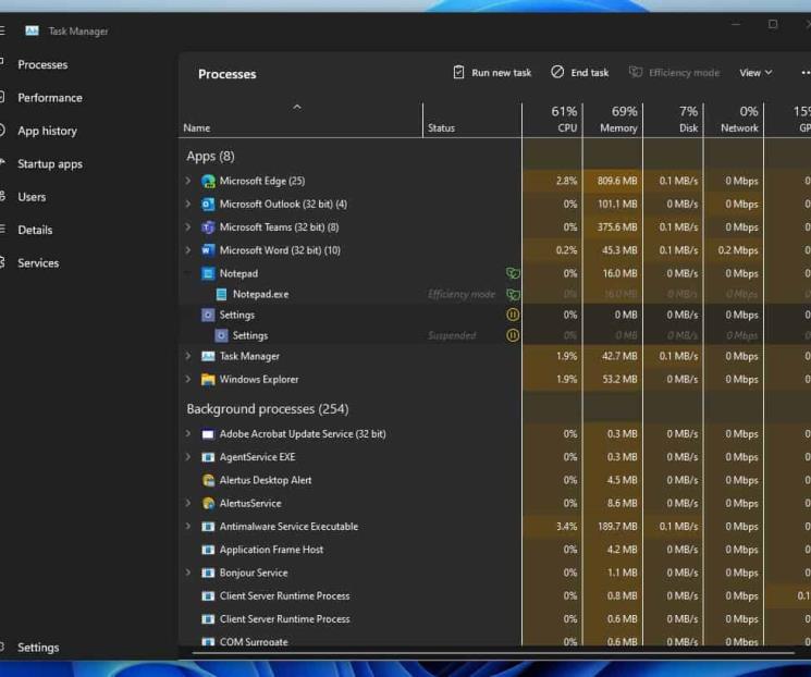 El “Modo eficiencia” llegará a Windows 11