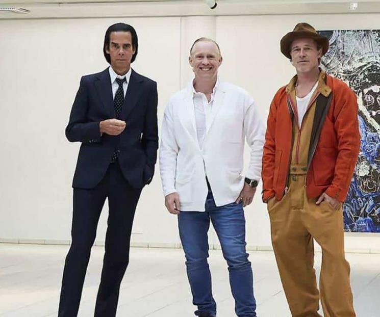 Brad Pitt inaugura su primera exhibición artística