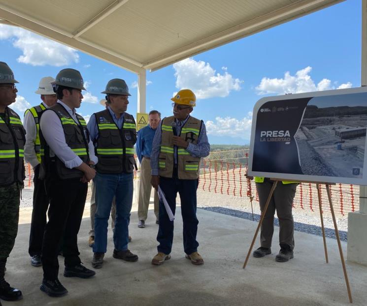 Presenta Presa Libertad un avance físico del 26 %