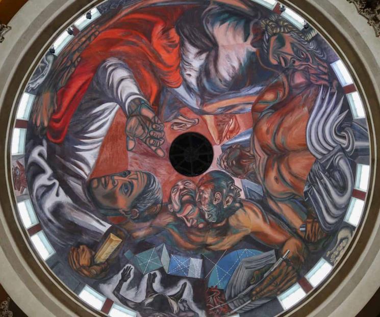 Tras sismo, detectan daños en mural de Orozco en la UdeG