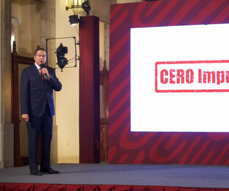 Ricardo Mejía Berdeja, presenta el reporte Cero Impunidad