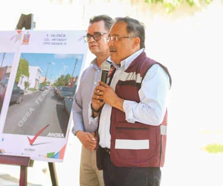 Entrega Mijes obra de rehabilitación de pavimento