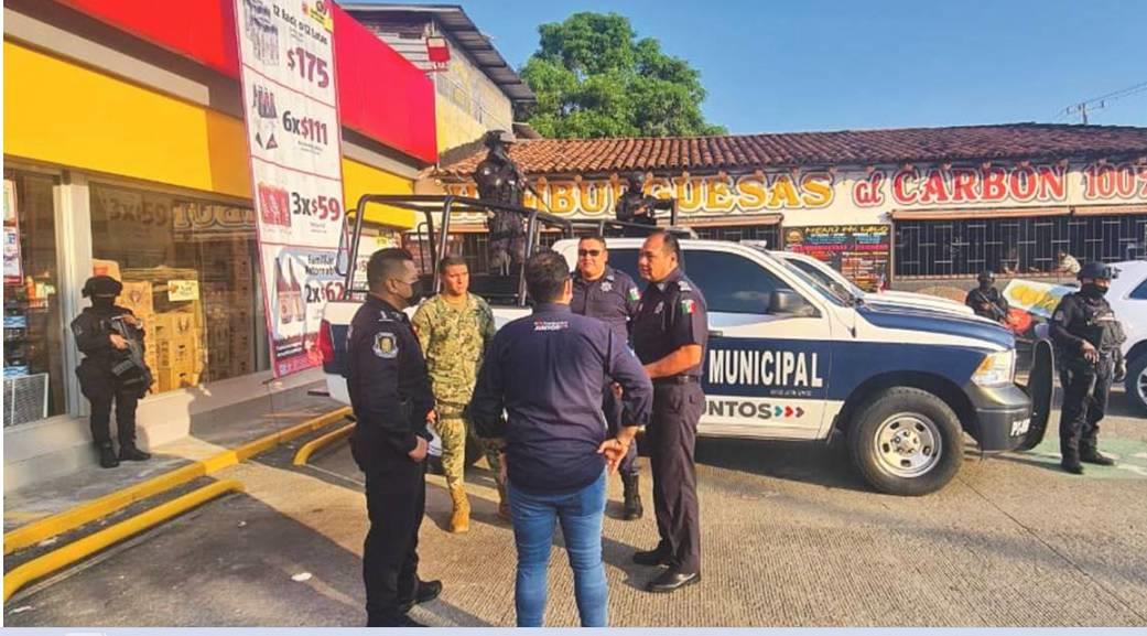 Implementan operativo contra extorsión a tiendas