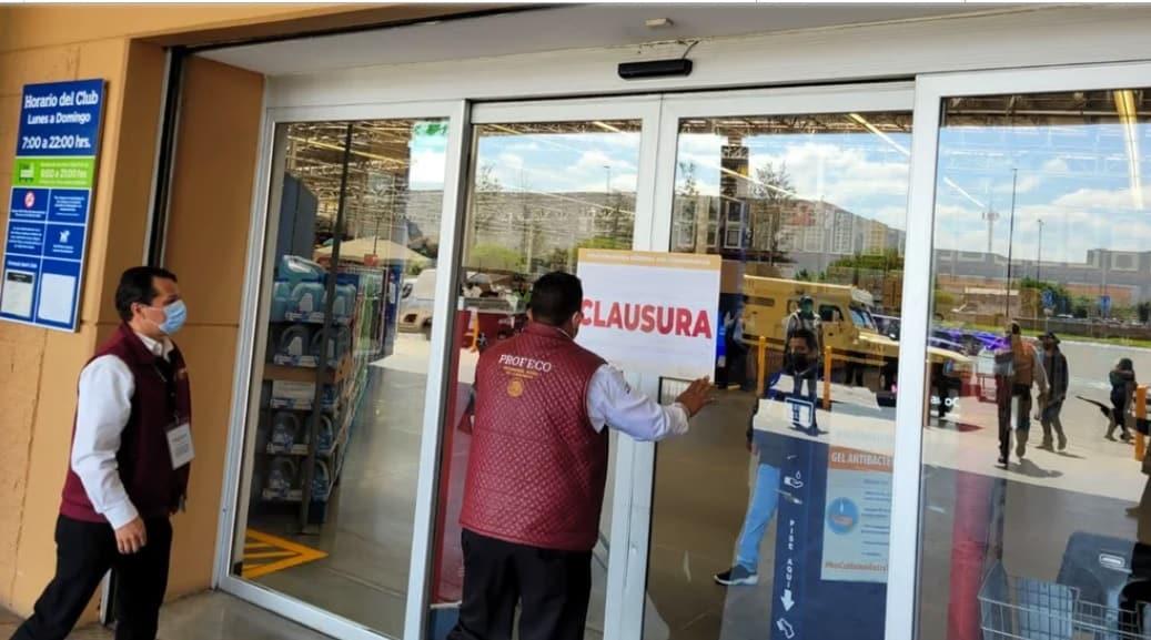 Profeco clausura el Sams Club de Nezahualcóyotl
