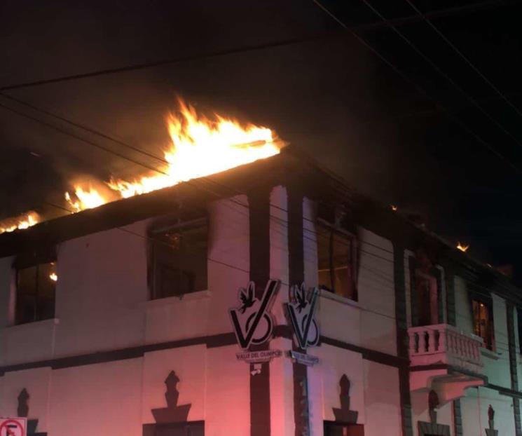 Investigan incendio en funeraria de San Nicolás