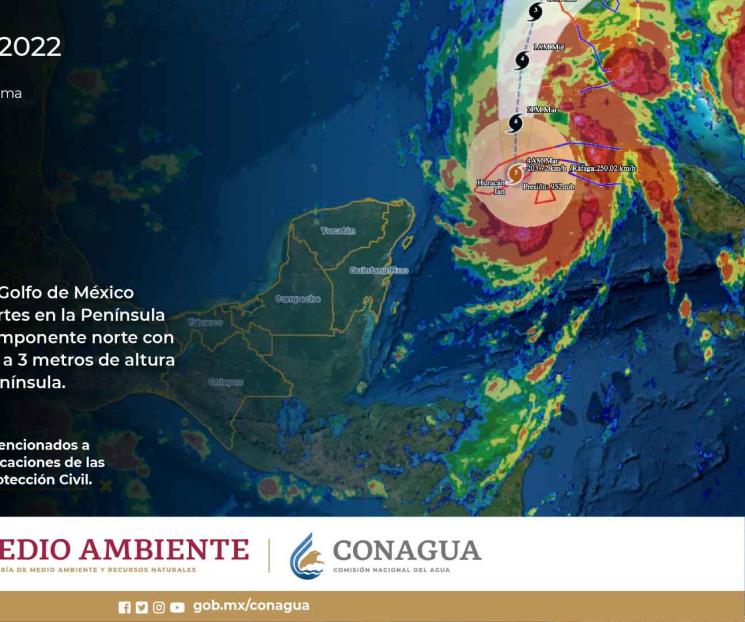 Huracán Ian provocará lluvias en Península de Yucatán Huracán Ian provocará lluvias en Península de Yucatán