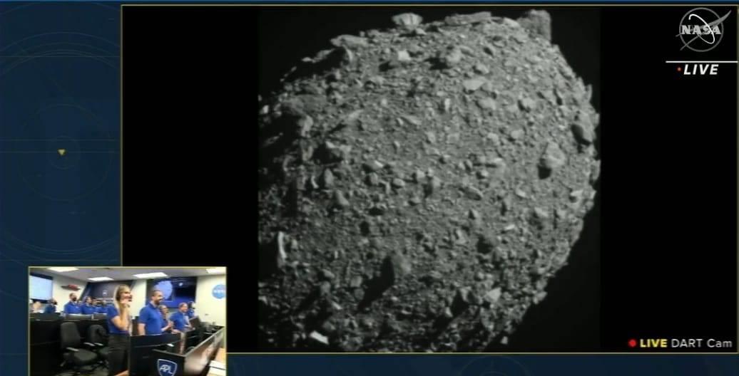 Misión cumplida; nave DART de la NASA impacta un asteroide