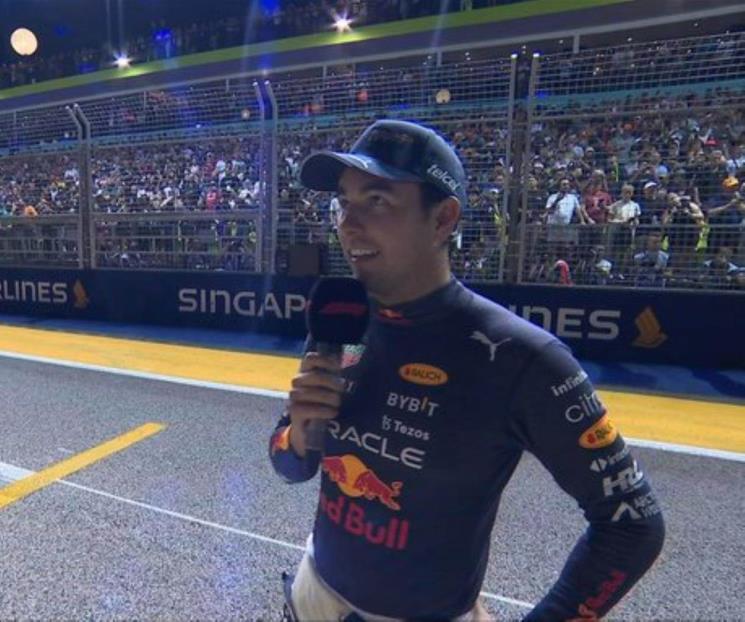Ansioso Checo de ganar la carrera en Singapur