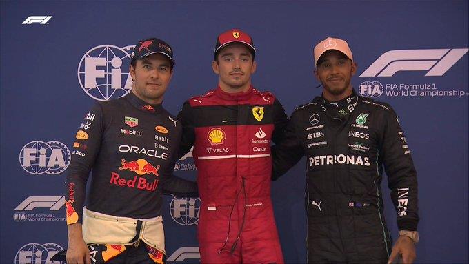 Largará Checo segundo en Singapur; Pole de Leclerc