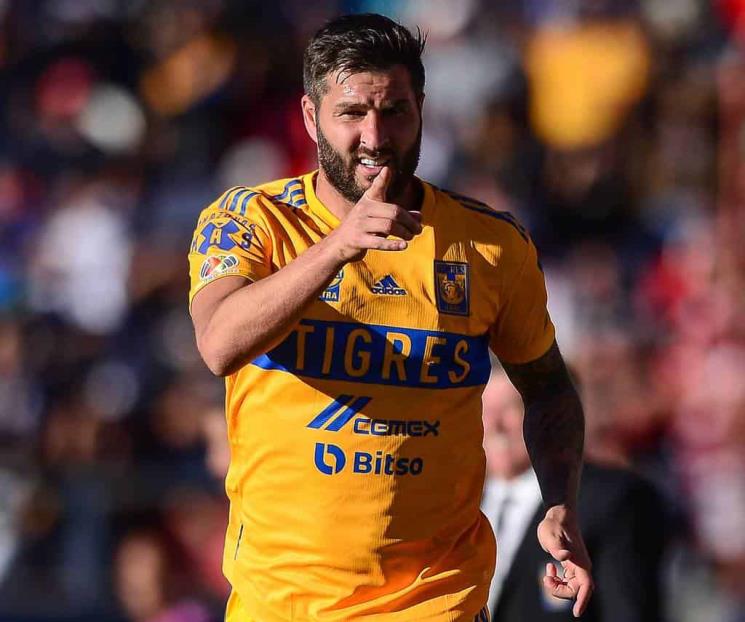 Le pone Gignac el ejemplo a goleadores de Rayados 