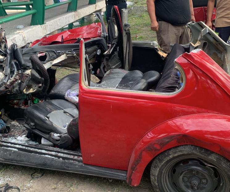 Deja choque dos heridos en Guadalupe