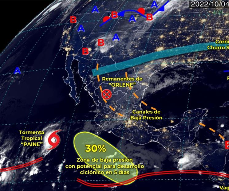 Por Orlene habrá lluvias fuertes en varios estados