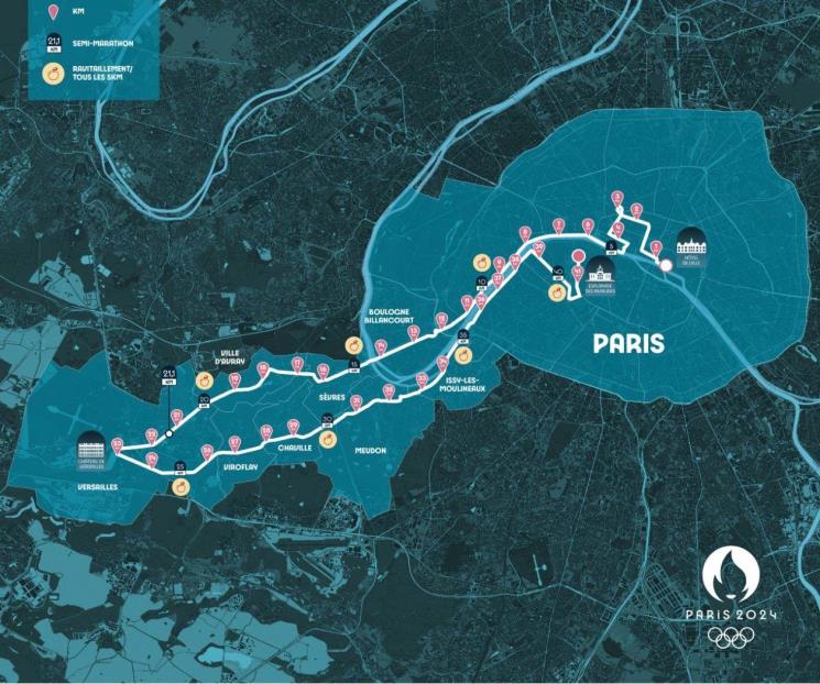 Se da a conocer la ruta maratón para JO de París 2024