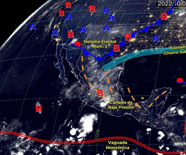 Frente frío 2 entra a México; estados que se verán afectados